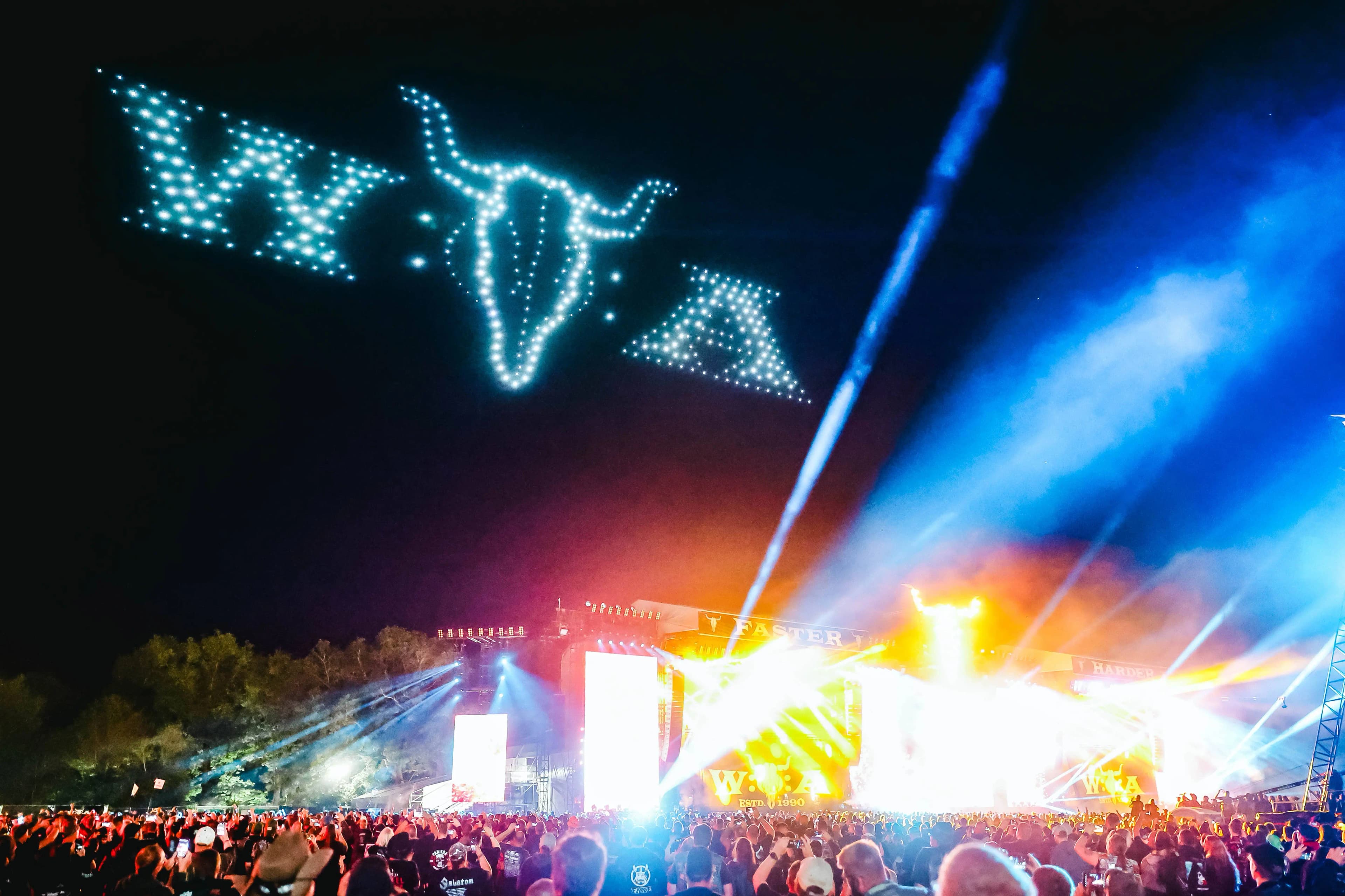 Drone show performance
